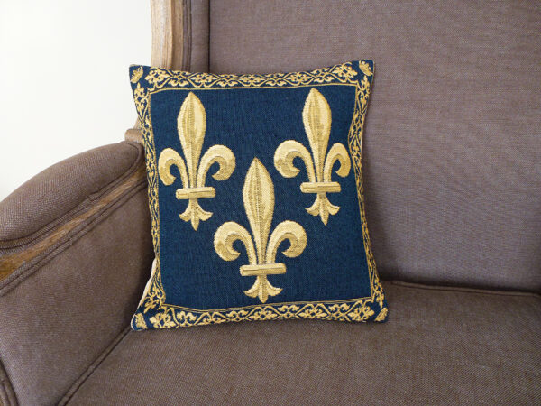 Coussin Fleurs de Lys -- 36X36cm-10848