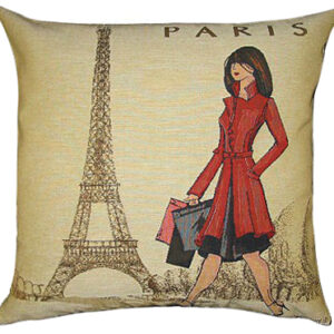 Coussin Paris by A. Laliberté -- 45x45cm-0