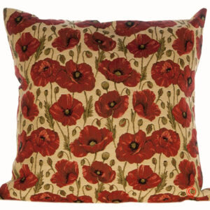 Coussin Pavots -- 45x45cm-0