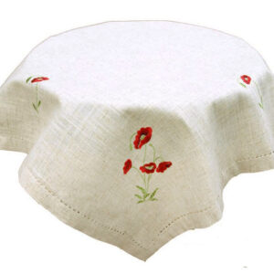 F366 Tablecloth Poppies -- 85x85cm-0