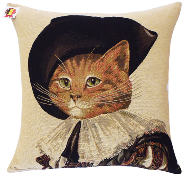 Coussin chat Dartagnan-- 45x45cm-0