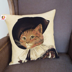 Coussin chat Dartagnan-- 45x45cm-10833