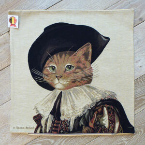 Coussin chat Dartagnan-- 45x45cm-10832