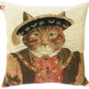 Coussin chat Henri VIII - 45x45cm-0