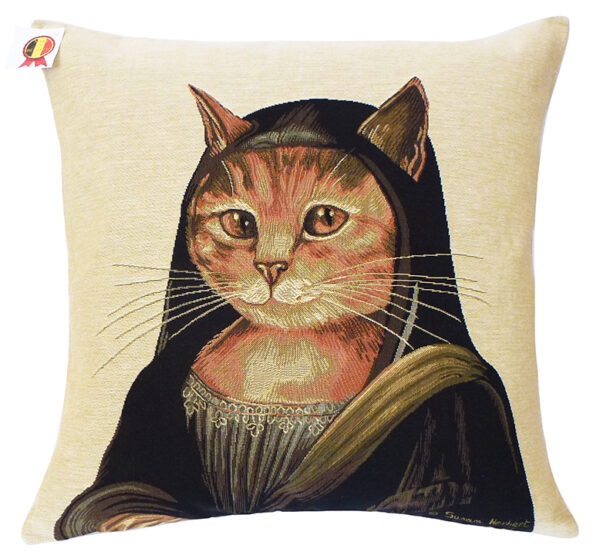 Coussin chat Mona Lisa -- 45x45cm-0