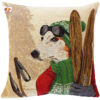 Cushion Ski Dog Jack Russell -- 45x45cm-0