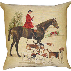 Cushion Fox Hunting C -- 45x45cm-0