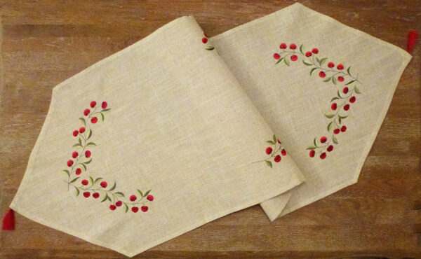 866 Table Runner Cherry -- 50x150cm-0