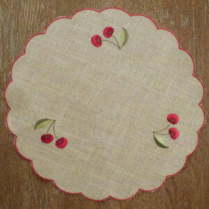 866 Doily Cherry -- Round 30cm-0