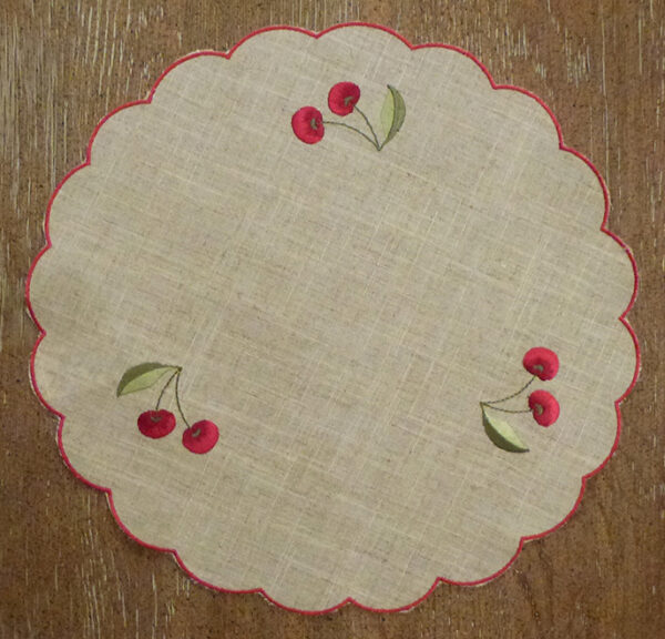 866 Doily Cherry -- Round 30cm-0