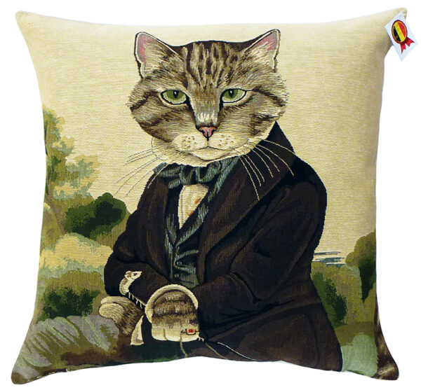 Coussin Chat President -- 45x45cm-0