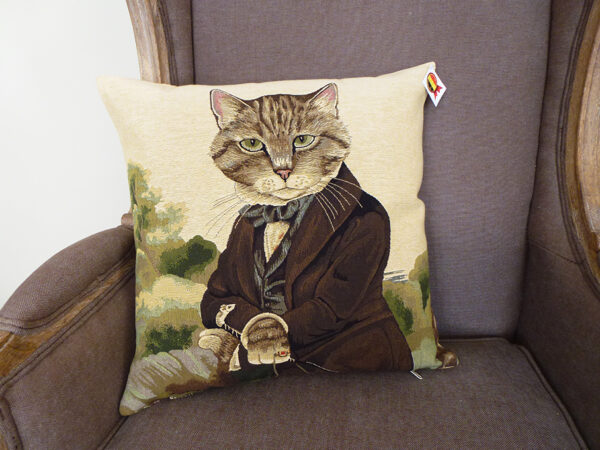 Coussin Chat President -- 45x45cm-10812