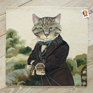 Coussin Chat President -- 45x45cm-10814