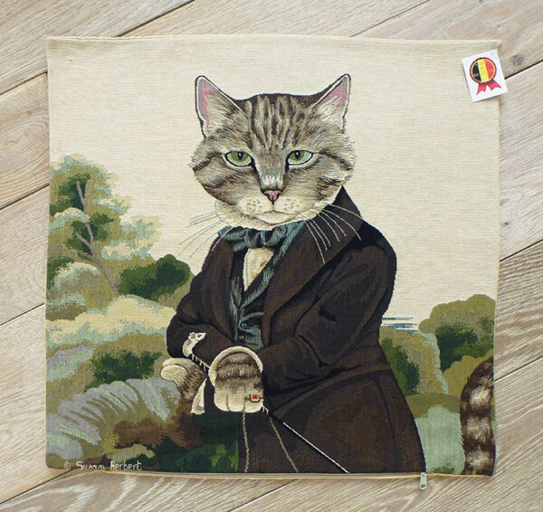 Coussin Chat President -- 45x45cm-10814