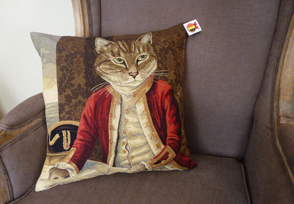 Coussin chat Lord Nelson -- 45x45cm-10842