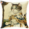Coussin chat Mademoiselle -- 45x45cm-0