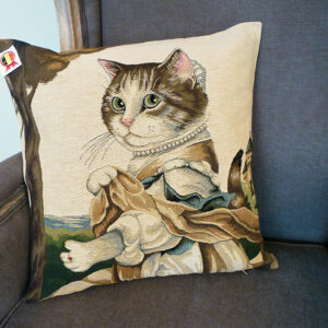 Coussin chat Mademoiselle -- 45x45cm-10815