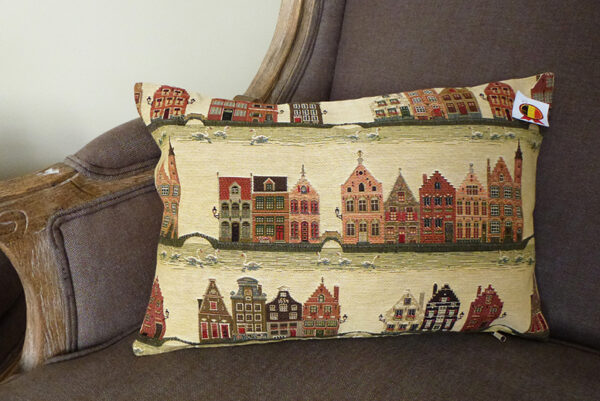 Coussin -- Canaux de Bruges -- 30x45cm-10143