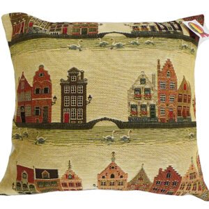 Cushion -- Canals of Bruges -- 35x35cm-0