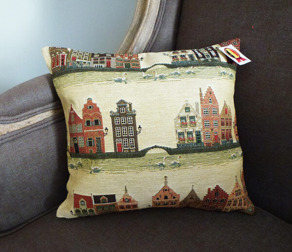 Cushion -- Canals of Bruges -- 35x35cm-10200