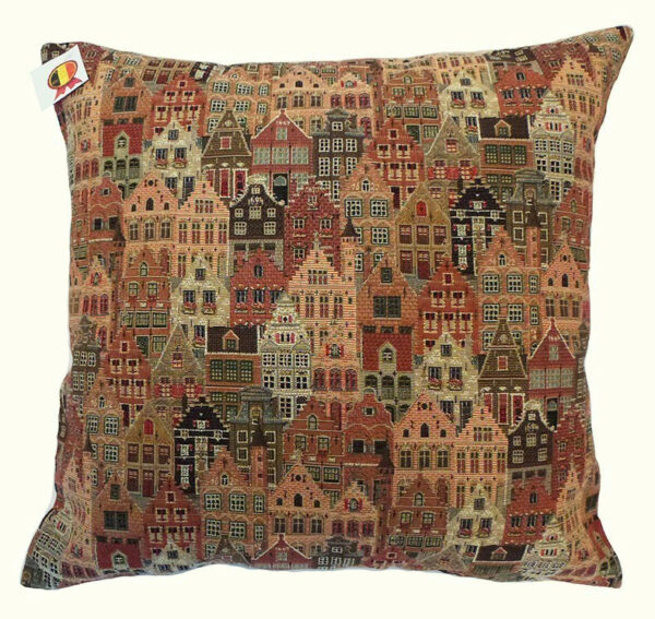 Coussin -- Maisons de Bruges -- 45X45cm-0