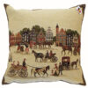 Coussin -- Caleches et Maisons de Bruges -- 45x45cm-0