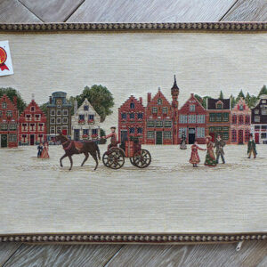 Coussin -- Caleches et Maisons de Bruges -- 35x45cm-10151