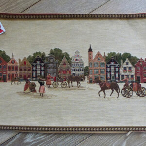 Coussin -- Caleches et Maisons de Bruges -- 35x45cm-10153