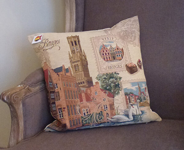 Coussin -- Beffroi de Bruges -- 45x45cm-10163