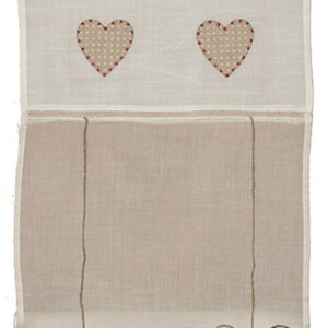 Window Curtains -- 2 Hearts -- Adjustable-0