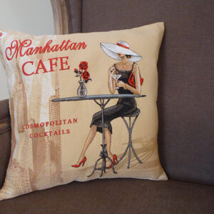 Coussin Cafe Manhattan -- 45x45cm-10565
