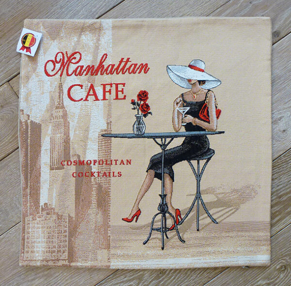 Coussin Cafe Manhattan -- 45x45cm-10566