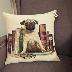 Coussin Biblio Chiens -- 45x45cm-10582