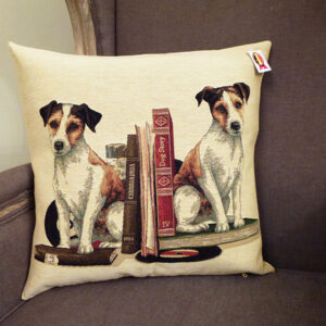 Coussin Biblio Chiens -- 45x45cm-10579