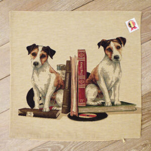 Coussin Biblio Chiens -- 45x45cm-10580