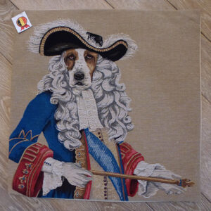 Coussin chien Richelieu -- 45x45cm-10471