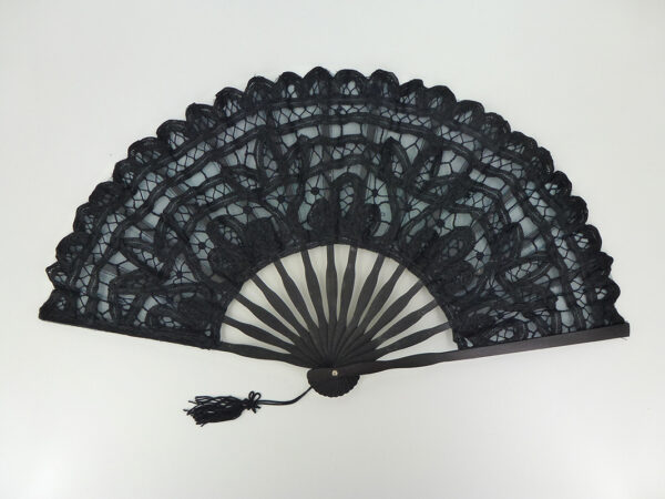 Hand Fan Black -- 27cm-0