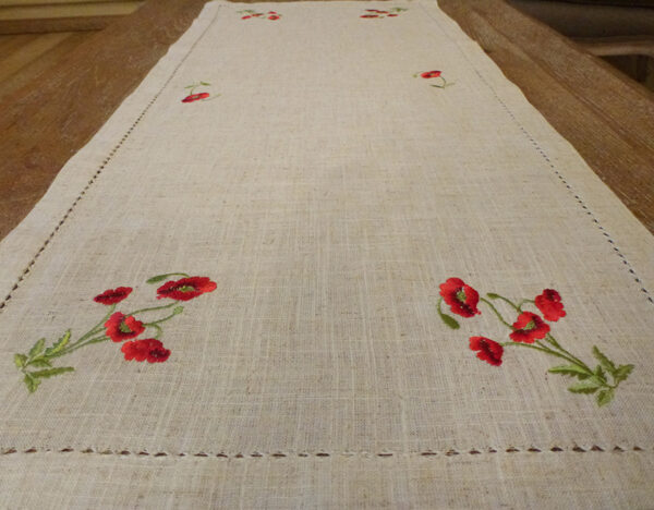 F366 Table Runner Poppy -- 40x90cm-10964