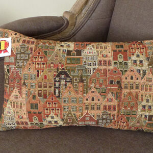 Coussin -- Maisons de Bruges -- 25x45cm-11398