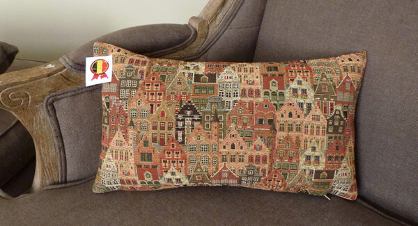 Coussin -- Maisons de Bruges -- 25x45cm-11398