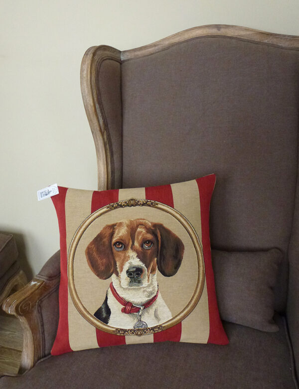 Coussin Chien Beagle -- 45x45cm-11432