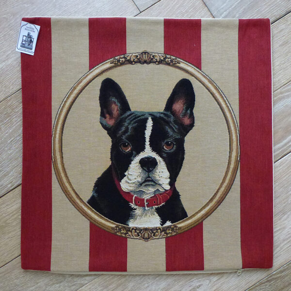 Coussin Chien Terrier de Boston -- 45x45cm-11417