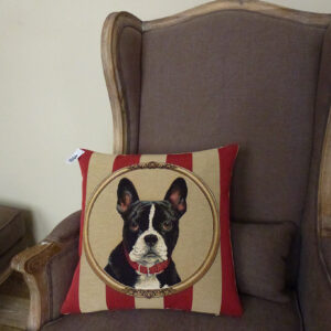 Coussin Chien Terrier de Boston -- 45x45cm-11416