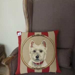 Coussin Chien Westy -- 45x45cm-11420