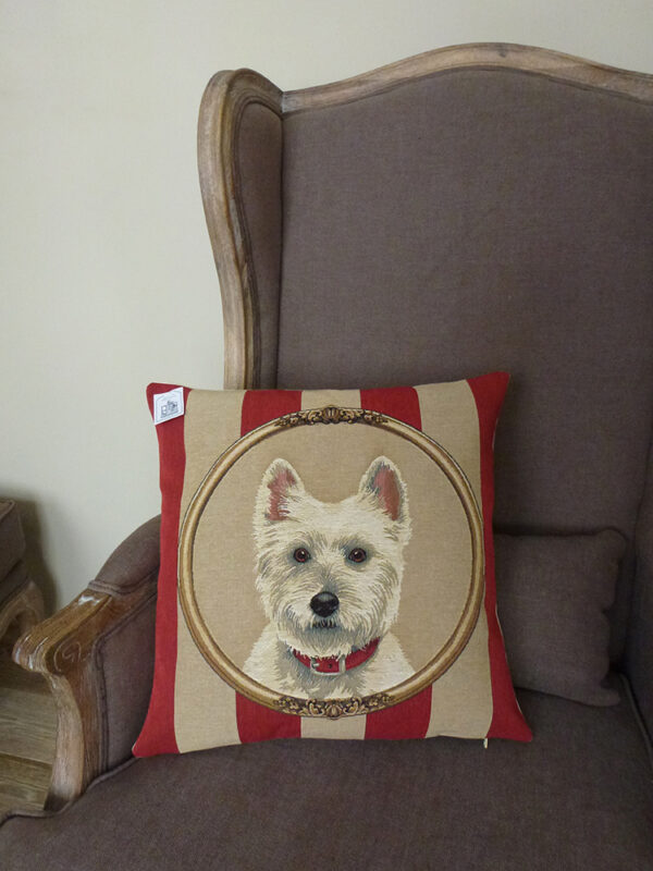 Coussin Chien Westy -- 45x45cm-11420