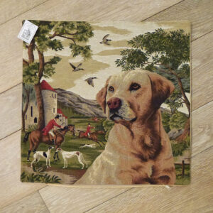 Coussin Chasse Chien Labrador -- 45x45cm-11464