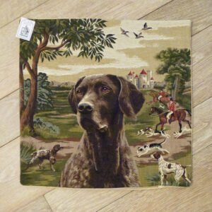 Coussin Chasse Chien Braque -- 45x45cm-11462