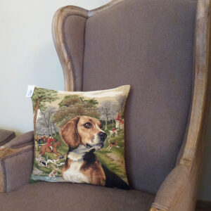 Coussin Chasse Chien Beagle -- 45x45cm-11458