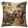 Coussin Chasse Chien Labrador -- 45x45cm-0