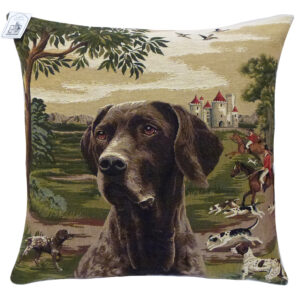 Coussin Chasse Chien Braque -- 45x45cm-0